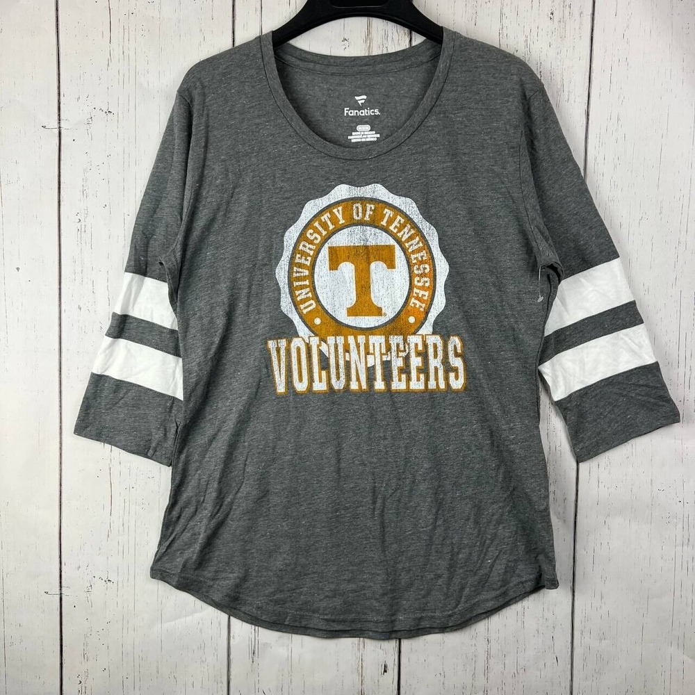 Tennessee Volunteers NCAA Medium‎ Fanatics Casual T-Shirt Gray New Women